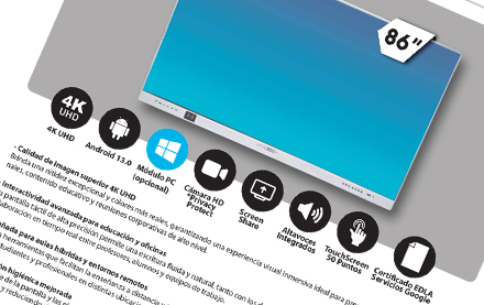 Pantalla Interactiva Linea Elite